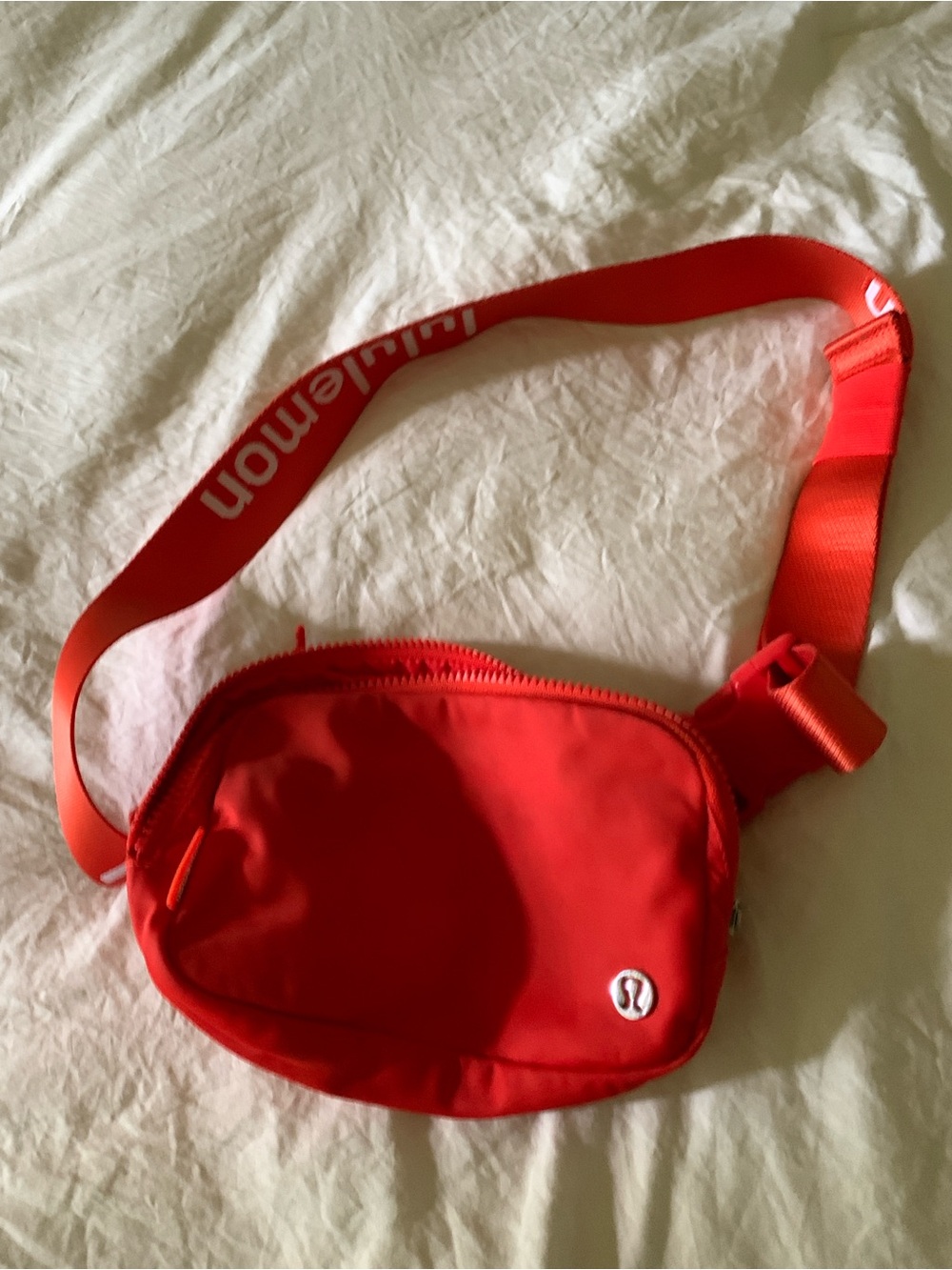 lululemon athletica Red Belt Bag with Logo Strap